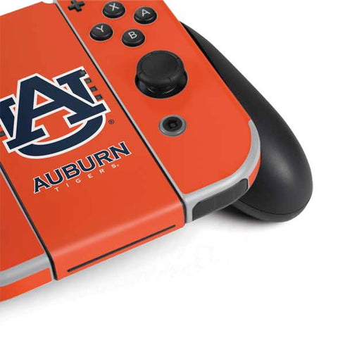 Auburn University Logo Orange Nintendo Switch OLED (2021) Skin